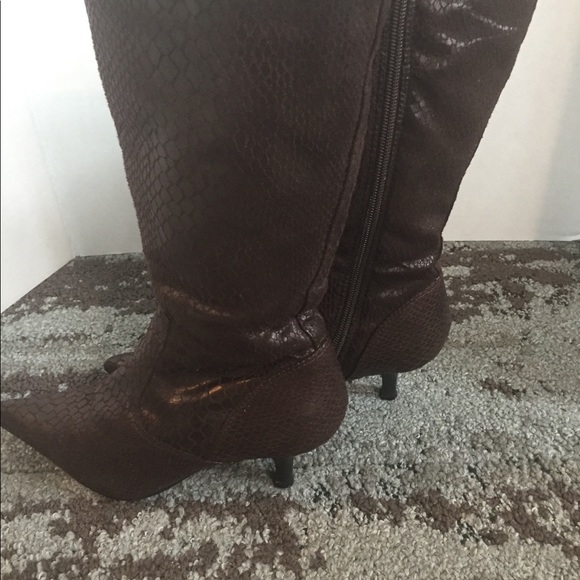 Python leather boots size 6 - Picture 2 of 6